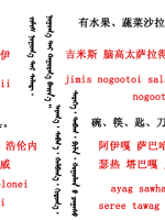 蒙古语言日常用语_蒙古数字(图21)