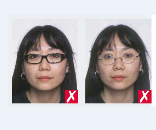 德国签证照片具体要求有哪些(图1) 德国照片错误示范照